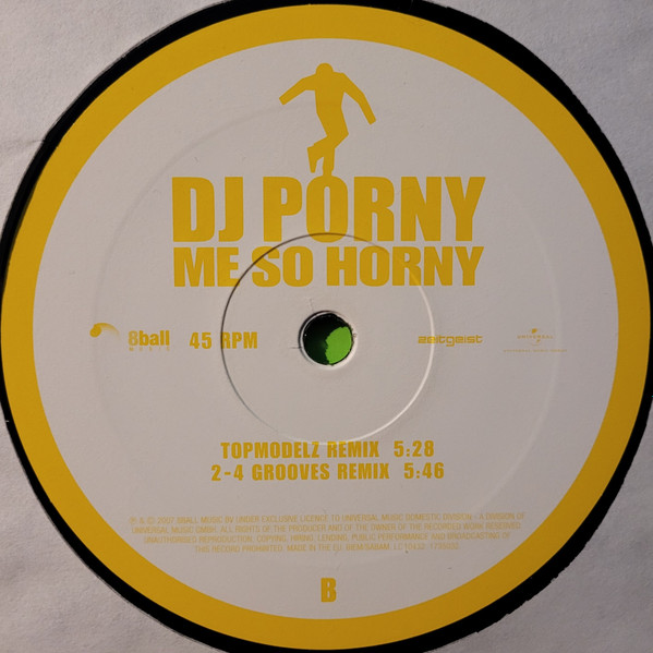 DJ Porny - Me So Horny (Jumpstyle Edit) | Zeitgeist (173 503-2) - 4