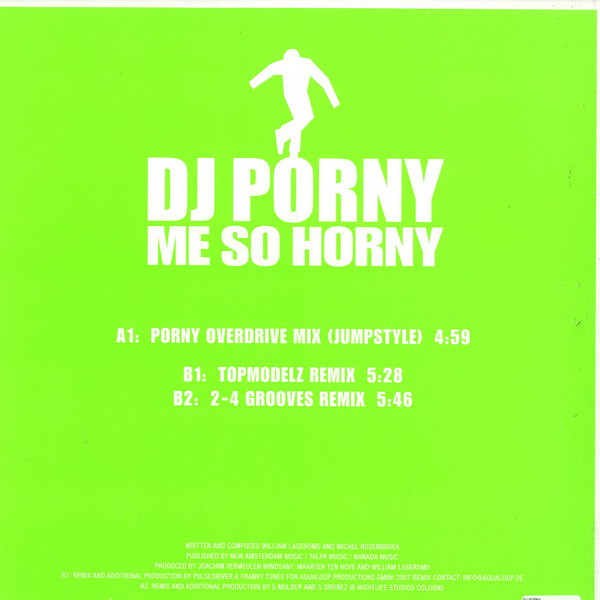 DJ Porny - Me So Horny (Jumpstyle Edit) | Zeitgeist (173 503-2) - 2