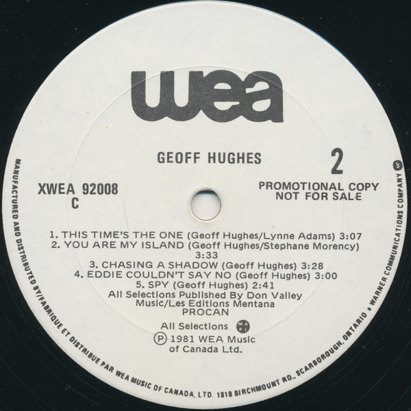 Geoff Hughes - Geoff Hughes | WEA (XWEA 92008) - 4