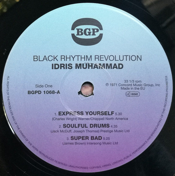 Idris Muhammad - Black Rhythm Revolution! | BGP Records (BGPD 1068) - 3