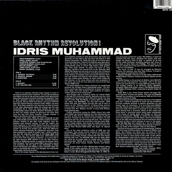 Idris Muhammad - Black Rhythm Revolution! | BGP Records (BGPD 1068) - 2