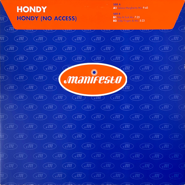 Hondy - Hondy (No Access) | Manifesto (FESX 20) - main
