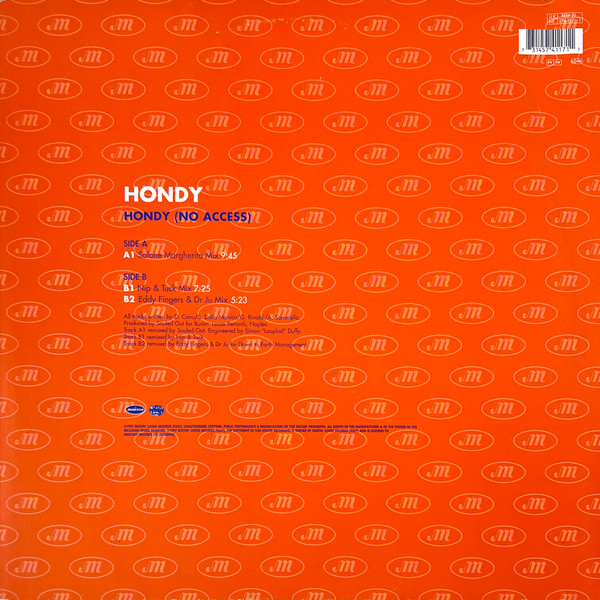 Hondy - Hondy (No Access) | Manifesto (FESX 20) - 2