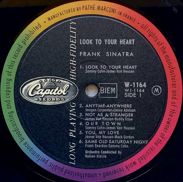 Frank Sinatra - Look To Your Heart | Capitol Records (W 1164) - 3