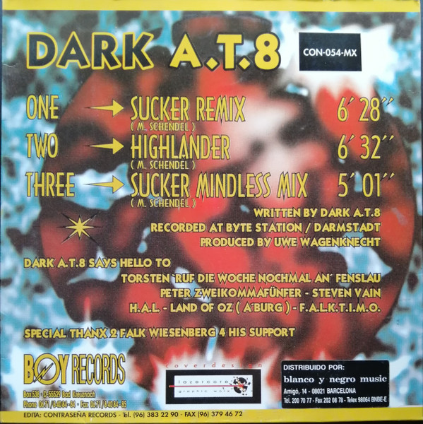 Dark A.T.8 - Sucker (Remix) | Contraseña Records (CON-054-MX) - 2