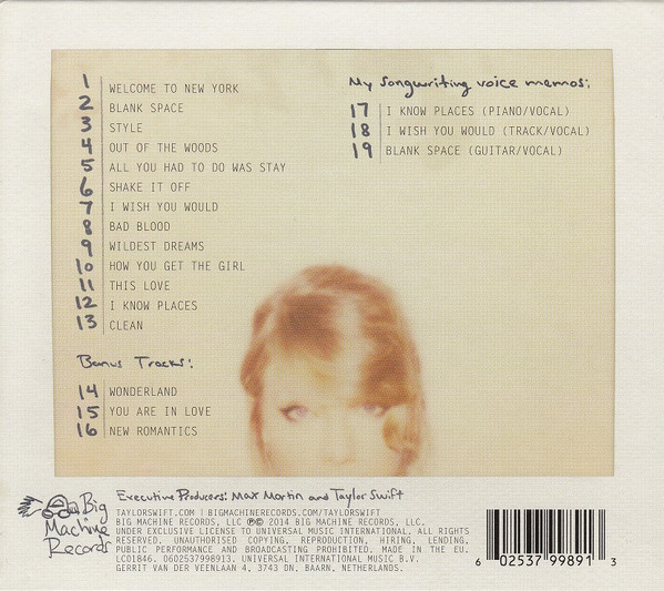Taylor Swift - 1989 D.L.X. | Big Machine Records (0602537998913) - 2