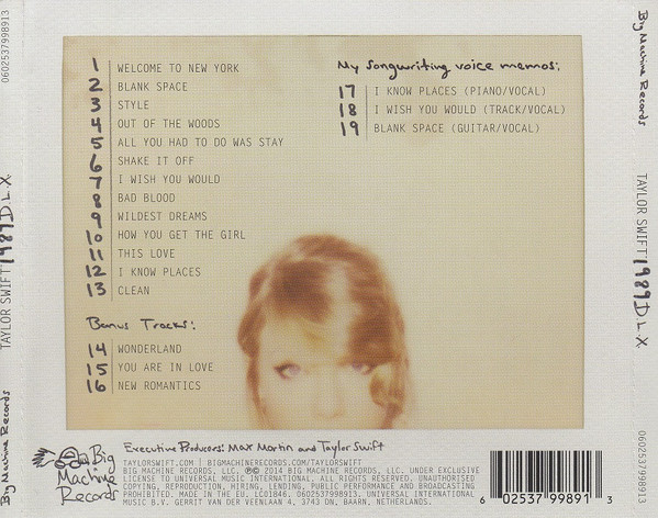 Taylor Swift - 1989 D.L.X. | Big Machine Records (0602537998913) - 4