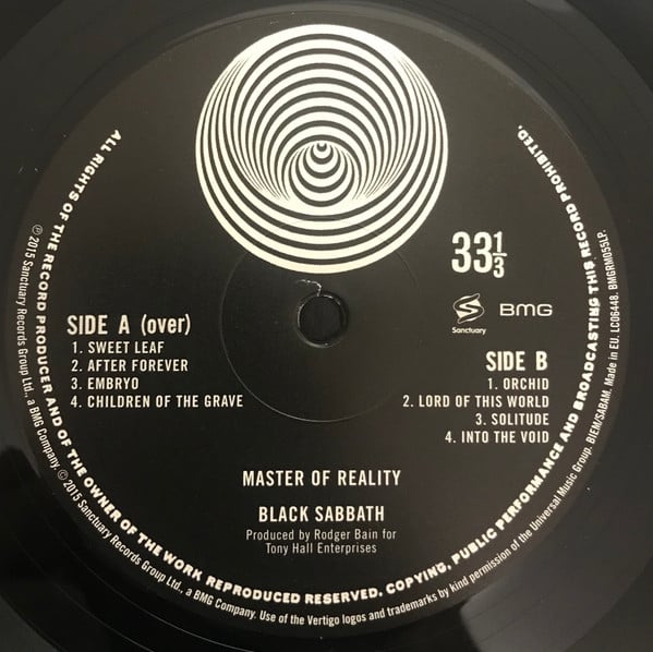 Black Sabbath - Master Of Reality | Sanctuary (BMGRM055LP) - 3