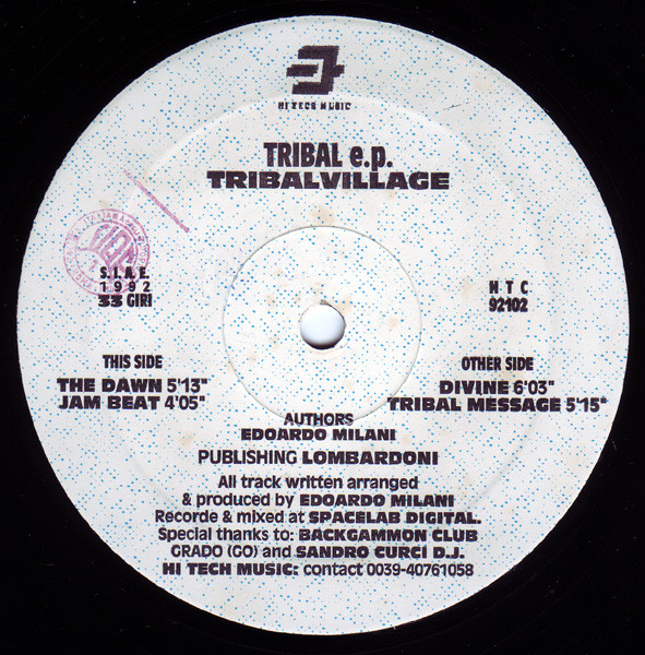 Tribal Village - Tribal E.P. | Hi Tech Music (HTC 92102) - 3