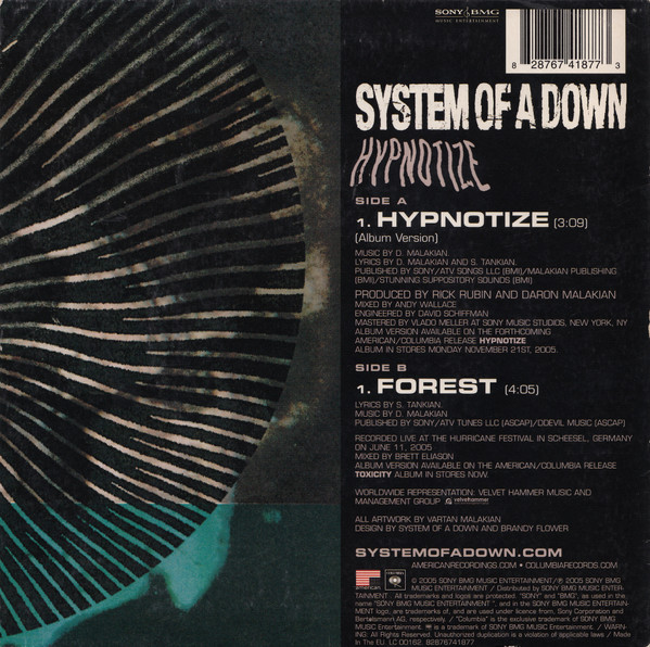 System Of A Down - Hypnotize | American Recordings (82876741877) - main System Of A Down - Hypnotize | American Recordings (82876741877) - main