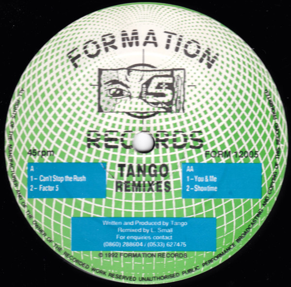 Tango - The Impact E.P. (Tango Remixes) | Formation Records (FORM 12005) - 3 Tango - The Impact E.P. (Tango Remixes) | Formation Records (FORM 12005) - 3