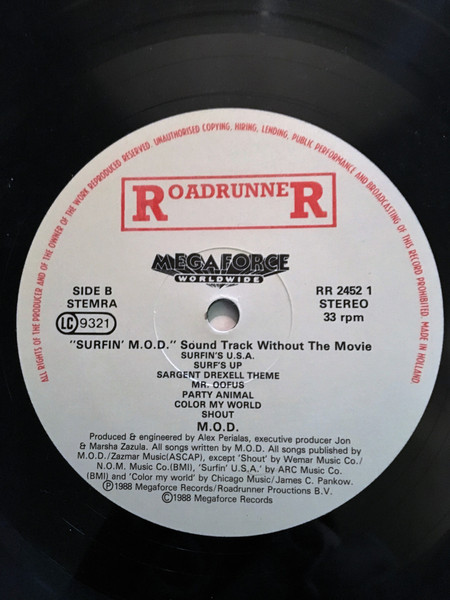 Method Of Destruction - Surfin' M.O.D. | Roadrunner Records (RR 2452 1) - 4