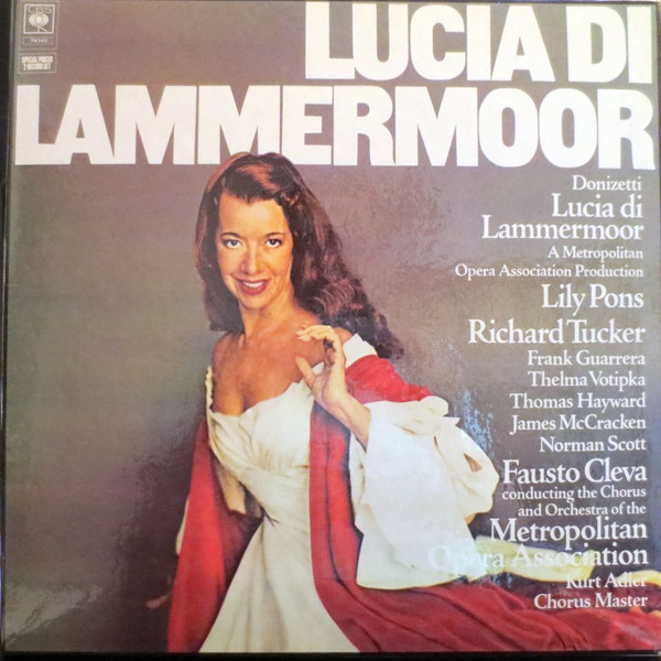 Gaetano Donizetti - Lucia di Lammermoor | CBS (78242) - main