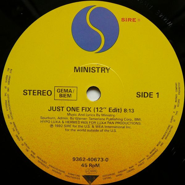 Ministry - Just One Fix | Sire (9362-40673-0) - 3