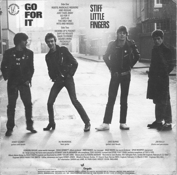Stiff Little Fingers - Go For It | Chrysalis (CHR 1339) - 2