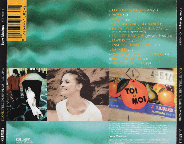 Diane Tell - Désir Plaisir Soupir | Sony Musique (CK 91083) - 2 Diane Tell - Désir Plaisir Soupir | Sony Musique (CK 91083) - 2