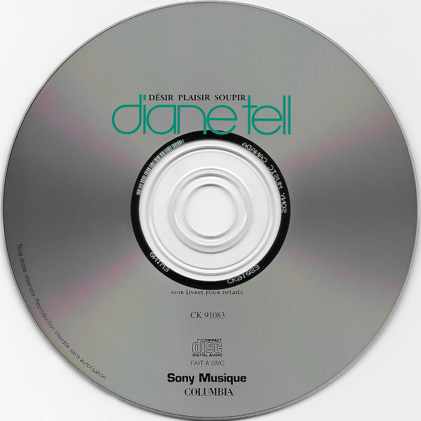 Diane Tell - Désir Plaisir Soupir | Sony Musique (CK 91083) - 3 Diane Tell - Désir Plaisir Soupir | Sony Musique (CK 91083) - 3