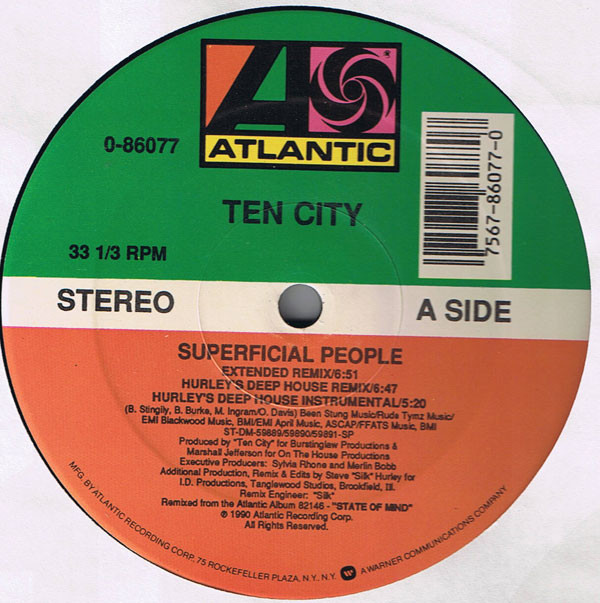 Ten City - Superficial People | Atlantic (0-86077) - main