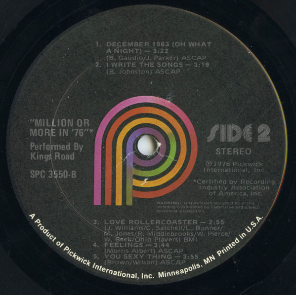 Kings Road - Million Or More In '76 | Pickwick (SPC-3550) - 4