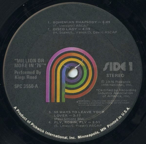Kings Road - Million Or More In '76 | Pickwick (SPC-3550) - 3