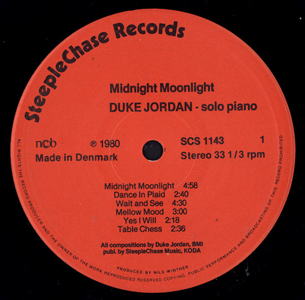 Duke Jordan - Midnight Moonlight | SteepleChase (SCS 1143) - 3