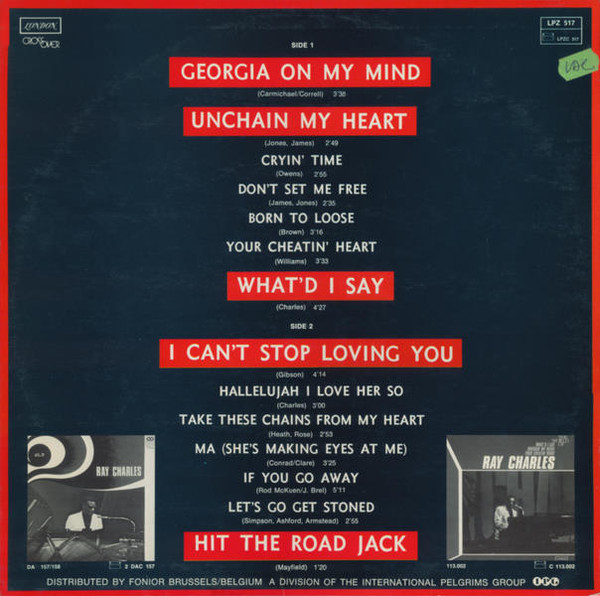 Ray Charles - Greatest Hits | London Crossover (LPZ 517) - 2