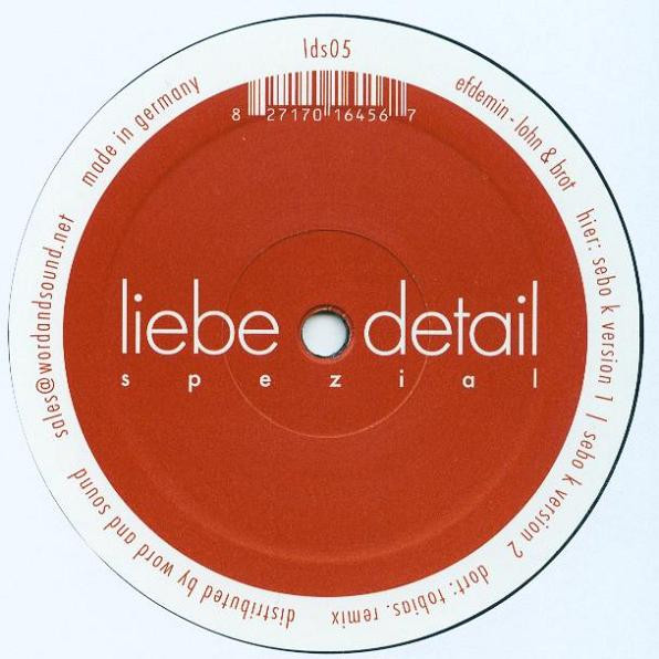 Efdemin - Lohn & Brot | liebe*detail spezial (lds05)