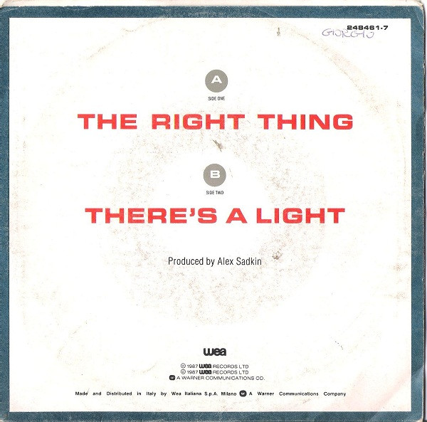 Simply Red - The Right Thing | WEA (248461-7) - 2