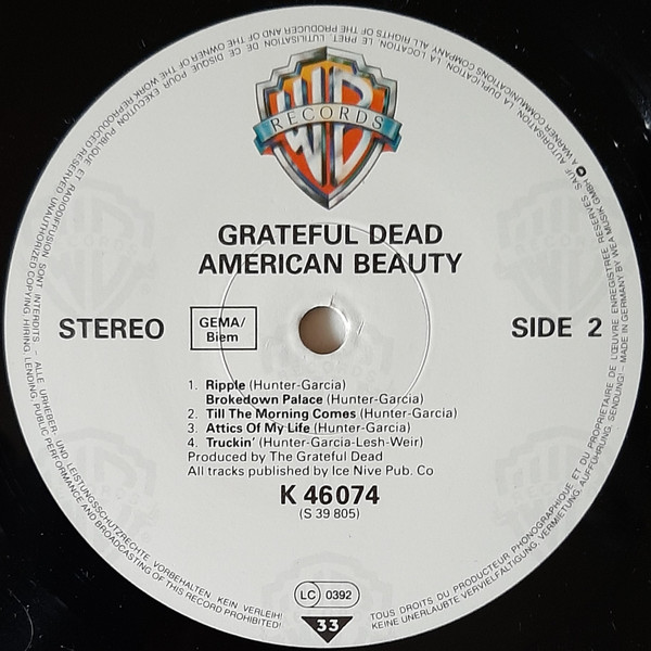 The Grateful Dead - American Beauty | Warner Bros. Records (46 074) - 4