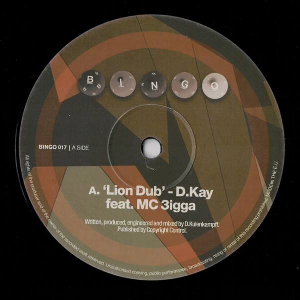 D. Kay Feat. MC 3igga - Lion Dub / In My Soul | Bingo Beats (BINGO 017) - main