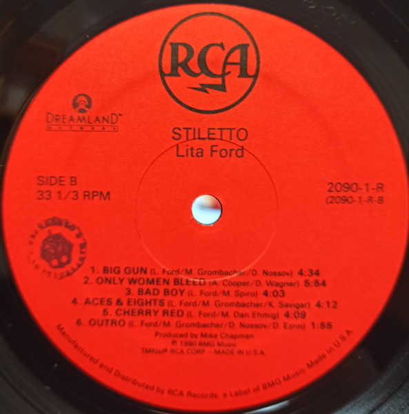 Lita Ford - Stiletto | RCA (2090-1-R) - 4