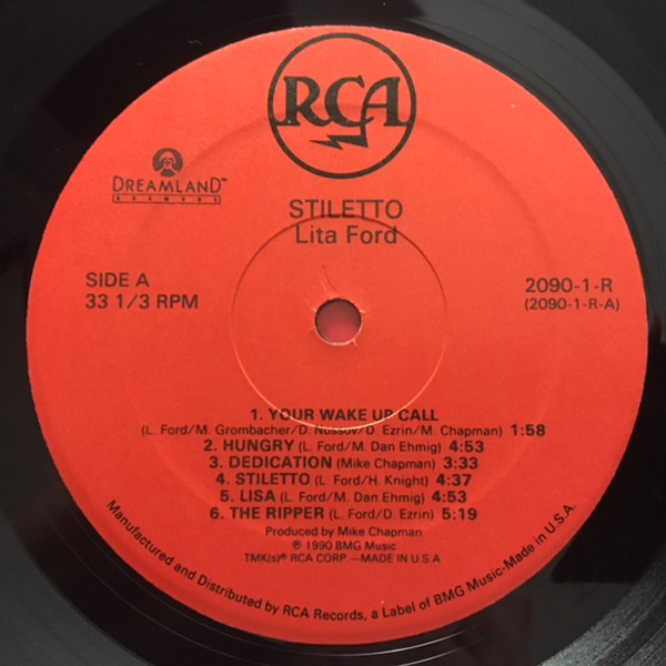 Lita Ford - Stiletto | RCA (2090-1-R) - 3