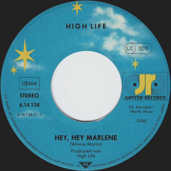 High Life Skiffle Group - Hey, Hey Marlene | Jupiter Records (6.14134 AC) - 3