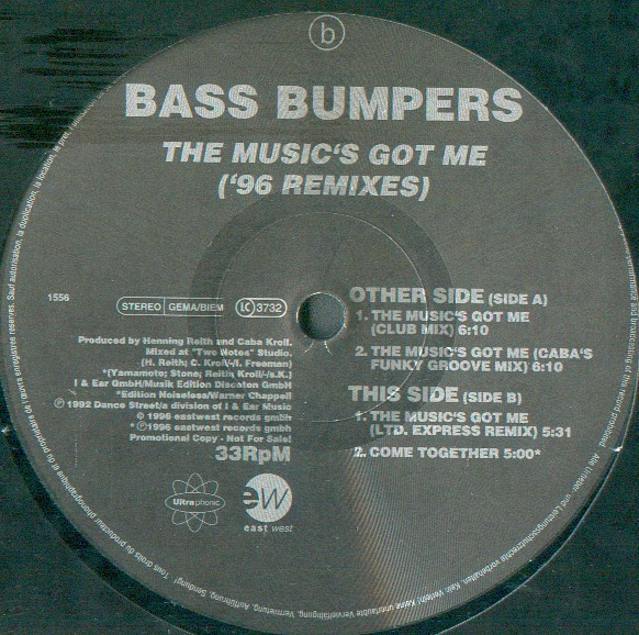 Bass Bumpers - The Music's Got Me ('96 Remixes) | Ultraphonic (PM 1556) - 4 Bass Bumpers - The Music's Got Me ('96 Remixes) | Ultraphonic (PM 1556) - 4