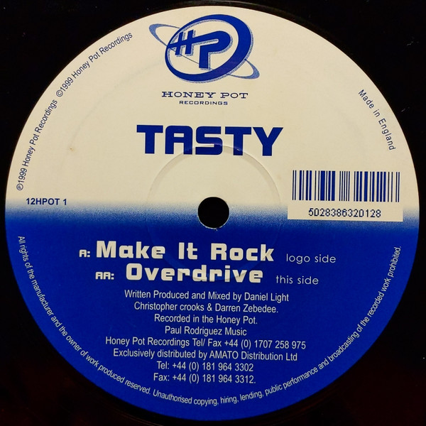 Tasty - Make It Rock / Overdrive | Honey Pot Recordings (12HPOT 1) - main