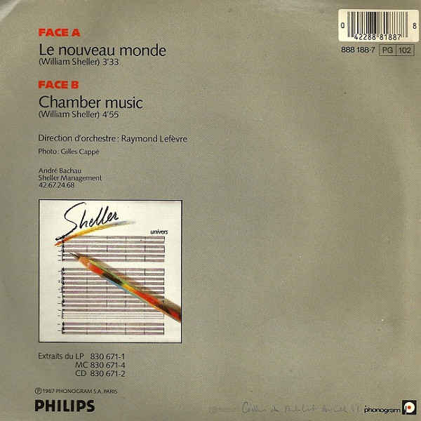 William Sheller - Le Nouveau Monde | Philips (888 188-7) - 2