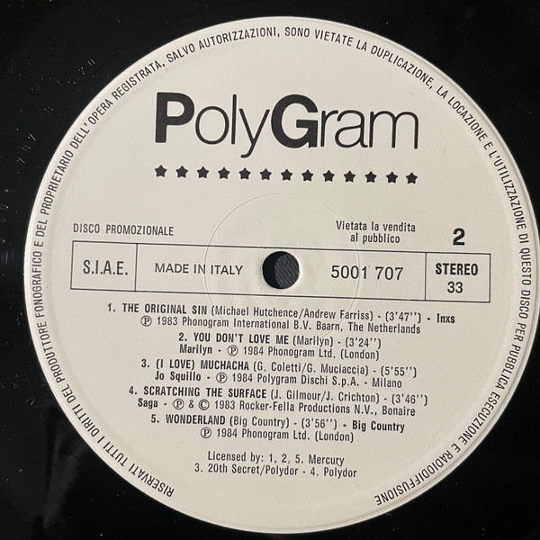 Various - Disco Promozionale | PolyGram (5001 707) - 2 Various - Disco Promozionale | PolyGram (5001 707) - 2