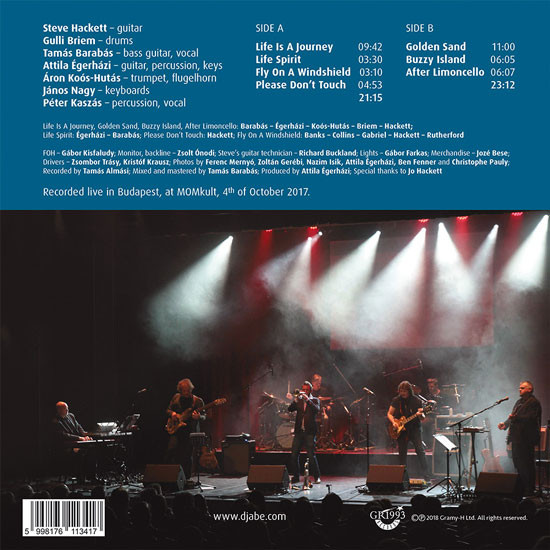 Djabe & Steve Hackett - Life Is A Journey – The Budapest Live Tapes | GR1993 Records (GR-134-1) - 2 Djabe & Steve Hackett - Life Is A Journey – The Budapest Live Tapes | GR1993 Records (GR-134-1) - 2