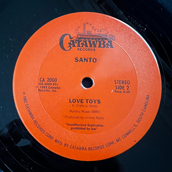 Santo Farina - Snake / Love Toys | Catawba Records (CA 2000) - 2