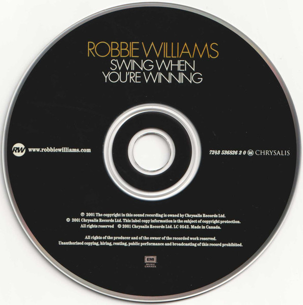 Robbie Williams - Swing When You're Winning | Chrysalis (7243 536826 2 0) - 3 Robbie Williams - Swing When You're Winning | Chrysalis (7243 536826 2 0) - 3