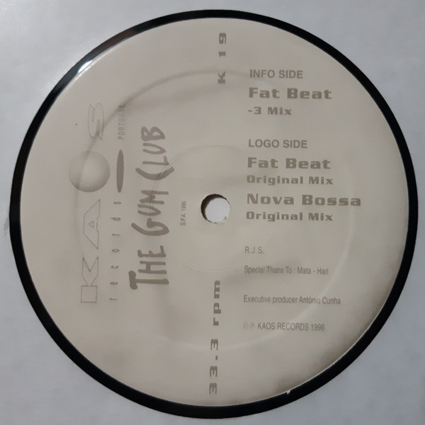 Gum Club - Fat Beat / Nova Bossa | Kaos Records (K 19) - 4