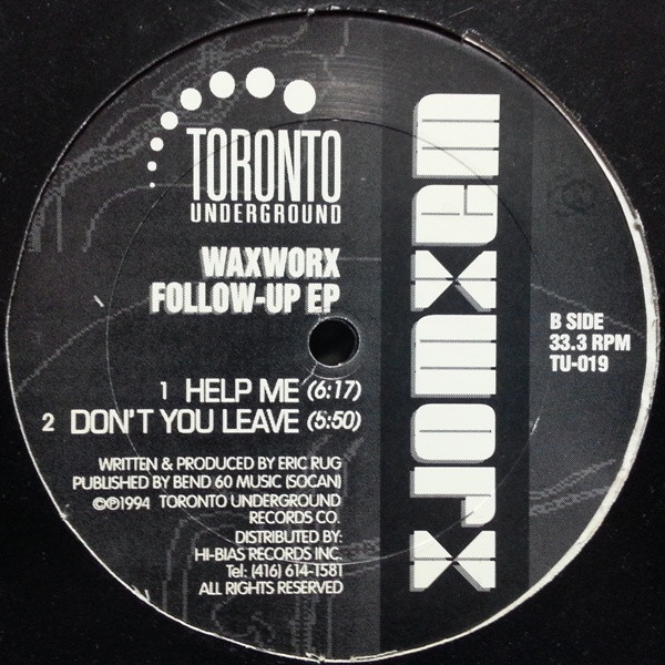 WaxWorx - Follow-Up EP | Toronto Underground (TU-019) - 2