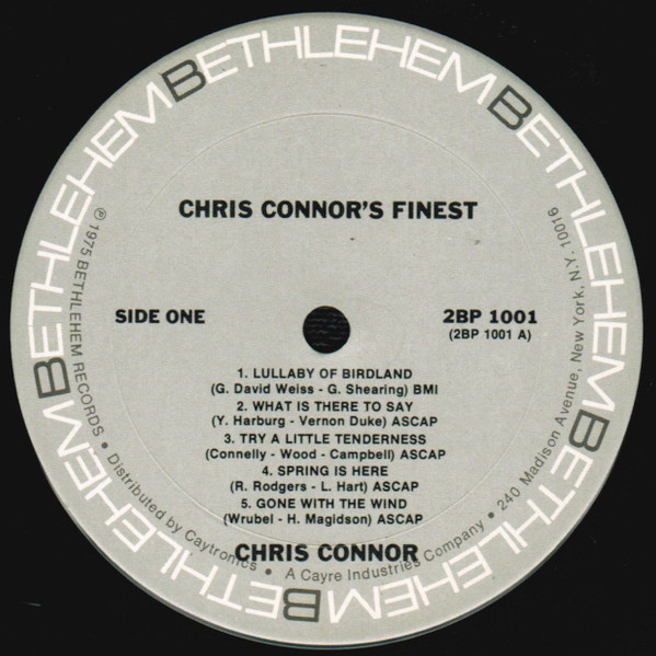 Chris Connor - The Finest Of Chris Connor | Bethlehem Records (2BP 1001) - 3 Chris Connor - The Finest Of Chris Connor | Bethlehem Records (2BP 1001) - 3