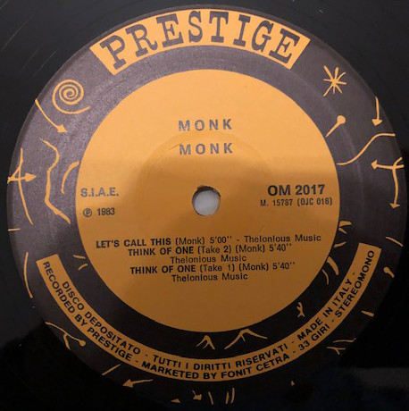 Thelonious Monk - Monk | Prestige (OM 2017) - 4