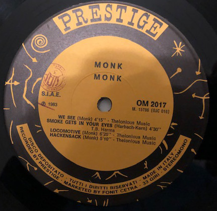 Thelonious Monk - Monk | Prestige (OM 2017) - 3