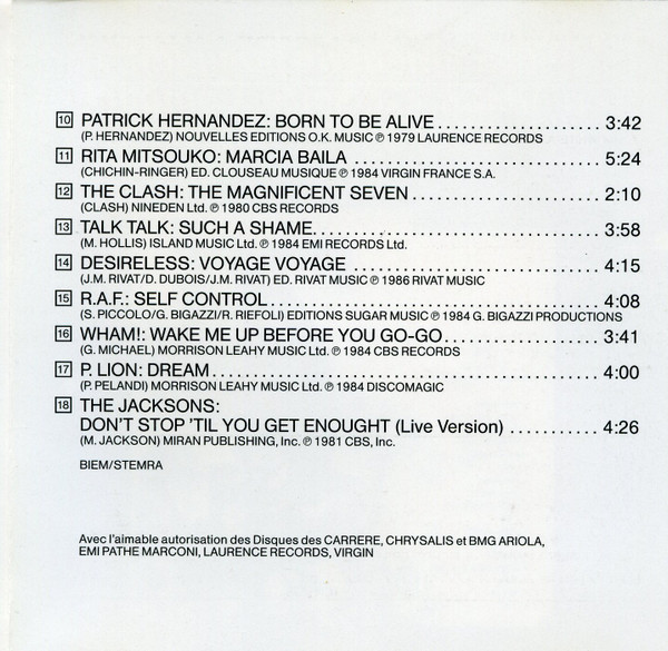 Various - 80's - Les Années Dance | CBS (CBS 466038 2) - 4