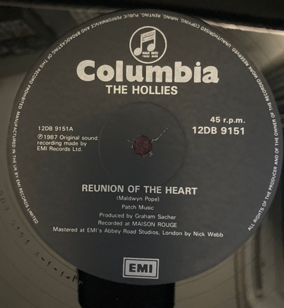 The Hollies - Reunion Of The Heart | Columbia (12DB 9151) - 3