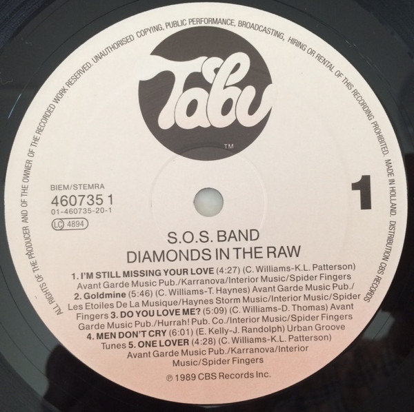 The S.O.S. Band - Diamonds In The Raw | Tabu Records (460735 1) - 3 The S.O.S. Band - Diamonds In The Raw | Tabu Records (460735 1) - 3