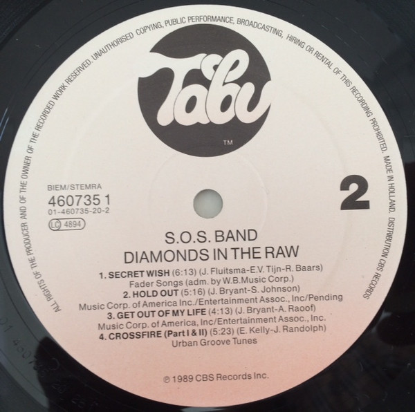 The S.O.S. Band - Diamonds In The Raw | Tabu Records (460735 1) - 4 The S.O.S. Band - Diamonds In The Raw | Tabu Records (460735 1) - 4