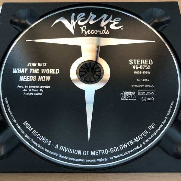 Stan Getz - What The World Needs Now - Stan Getz Plays Bacharach And David | Verve Records (557 450-2) - 3 Stan Getz - What The World Needs Now - Stan Getz Plays Bacharach And David | Verve Records (557 450-2) - 3